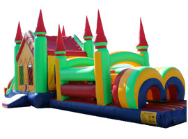 obstacle course bounce house
