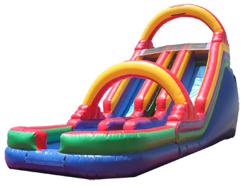 inflatable water slide with pool